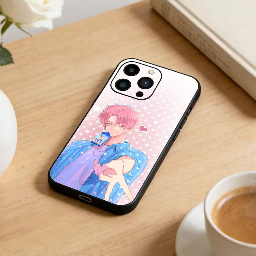 W-Tamon's B-Side Phone Case For iPhone 17 16 15 14 13 12 Max Plus Silicone Black Cover