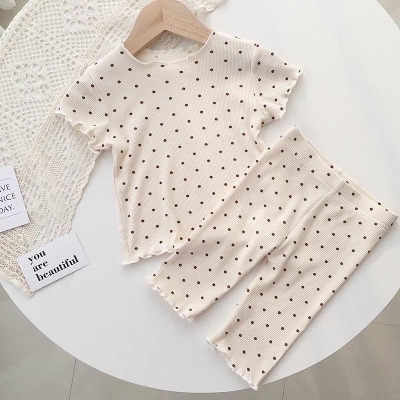 Kids' Summer Airy Pajama Set – Short-Sleeved, Two-Piece Outfit for Boys and Girls, Indoor/Outdoor Wear