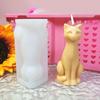 Flexible Silicone Mold Home Decoration for 3D Lovely Cats Gypsum and Resin Figurines Suitable for All Ages Use