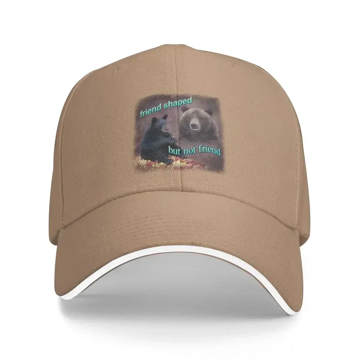 Bears friend shaped but not friend word art meme Baseball Cap Hood tactical cap Hats For Women Men s