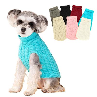 Warm Hondensweater Voor Kleine Middelgrote Honden Katten Zacht Gezellig Puppy Kleding Turtleneck Schnauzer Chihuahua Yorkies Jas Huisdier Kostuum