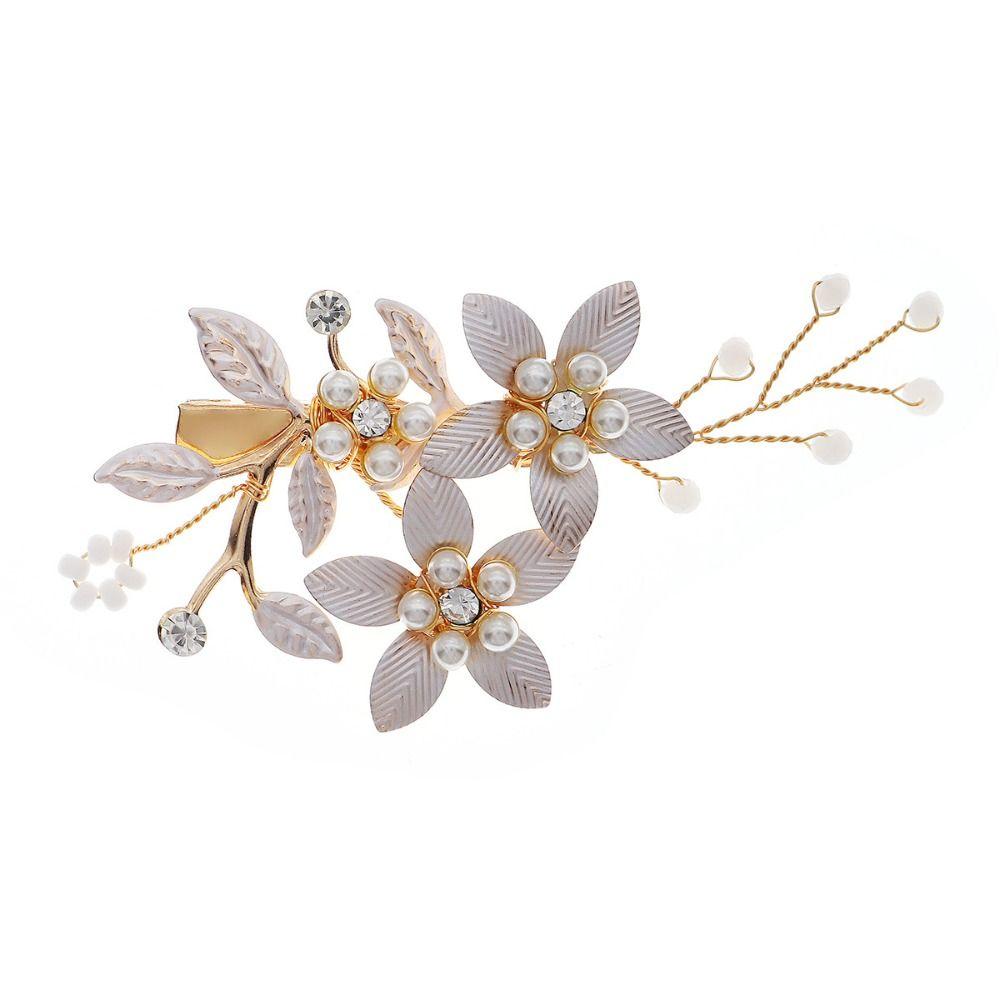 Elegant Hairpins Handmade Pearl Flower Barrettes Fashion Hair Clips  Hair Accessories