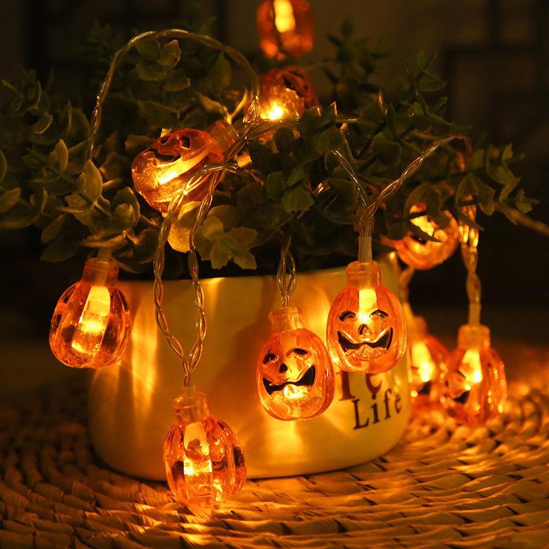 LED Ghost Hand Halloween String Lights - Spooky Pumpkin & Skull Décor