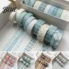 Journaling Washi Tape 10 Rolls Set Retro Plaid Cartoon Adhesive Tape Decorative Crafting Masking for DIY Art Crafts Journaling Scrapbooking Gift
