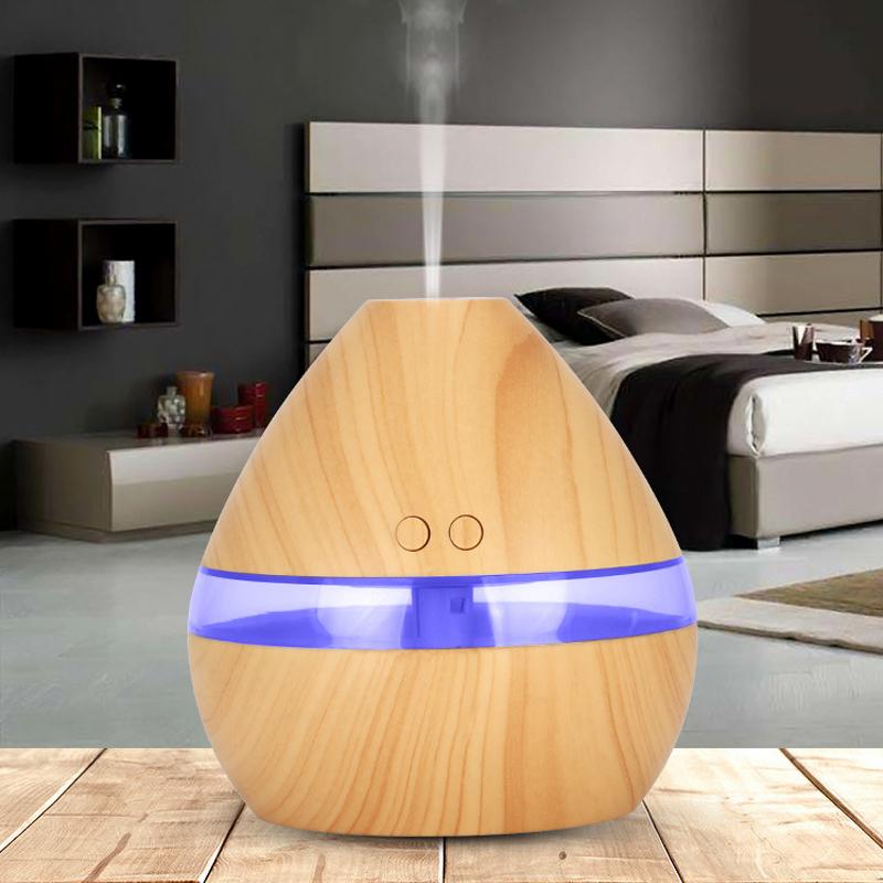 300ML LED Zdalny ultradźwiękowy nawilżacz powietrza Aroma Dyfuzor