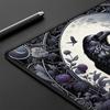 Mousepad E-Sports Mouse Pad Gothic Floral Crow Control Version Rough Surface Gaming Decor Rug Carpet for Mouse Playmat Mouse Mat