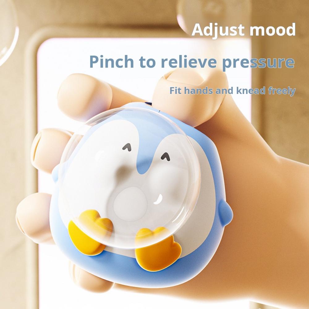 Cartoon Figure Bubble Blowing Decompression Toy For Children Pet Puffs Bubbles Pinch Artifact Soft Toys For Stress Relief