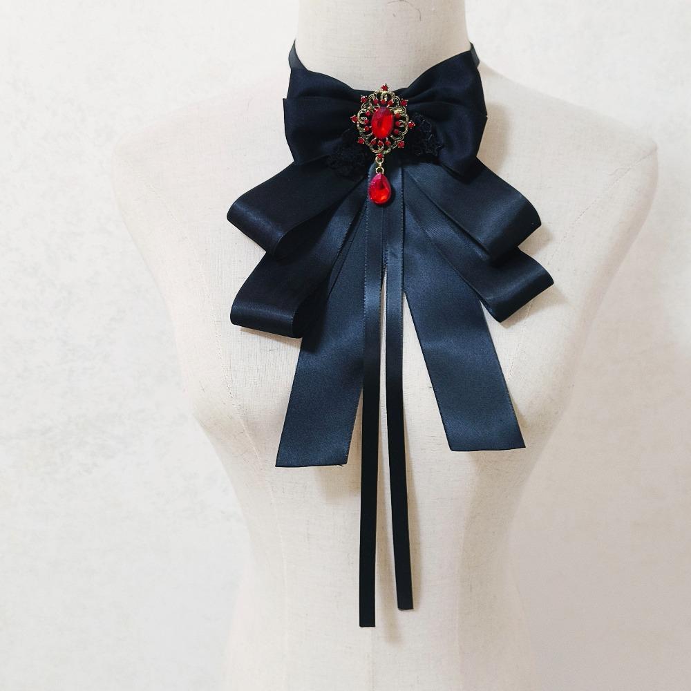 Original Retro Court Versatile Fake Collar Saliva Towel Lolita Versatile Scarf Gothic Bow Tie