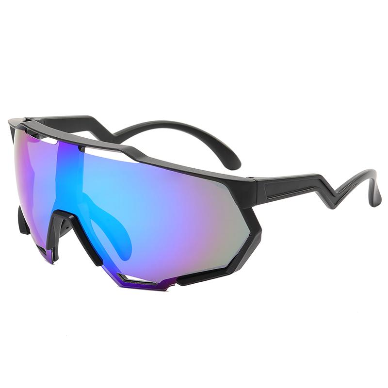Neue Fahrradsonnenbrille für Männer Frauen farbwechselnde Gläser großes Gestell Outdoor-Sportbrille UV-Schutz