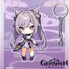 Portachiavi Acrilico Genshin Impact da 12cm Accessori Zaino Studente Hu Tao Yoimiya Zhongli Raiden Shogun Accessori Regali per Feste