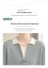 Elegant Spring-Autumn Faux Two-Piece Knit Top for Young, Middle-Aged, and Elderly Women