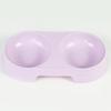Minimalist Anti-Tip Macaron Color Double Pet Bowl for Cats