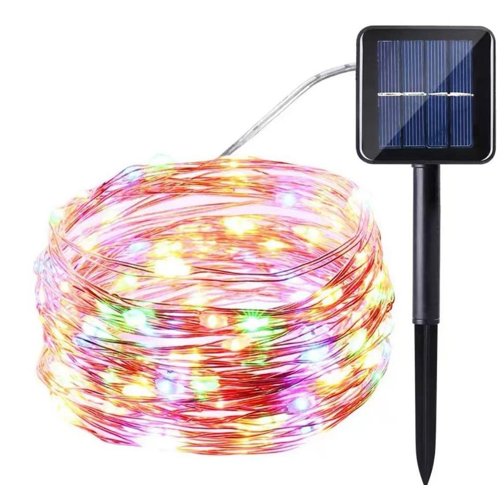 Ghirlandă Luminoasă Impermeabilă cu 8 Funcții cu Telecomandă – Lumini Decorative LED cu Fir de Cupru Alimentate cu Baterii