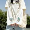 Women's Little Flower Anime Bell-Sleeve UV Protection Ice Sleeves for Summer - Loose Fit for Driving, Cycling & Outdoor Activities