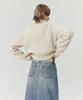 Leuba Rear-Slit Denim Long Skirt - Mid Blue