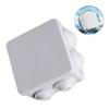 Waterproof Case Junction Box Ceiling Rose Cable Junction Box For Outdoor White 1pcs Plastic Solar Energy Accessory