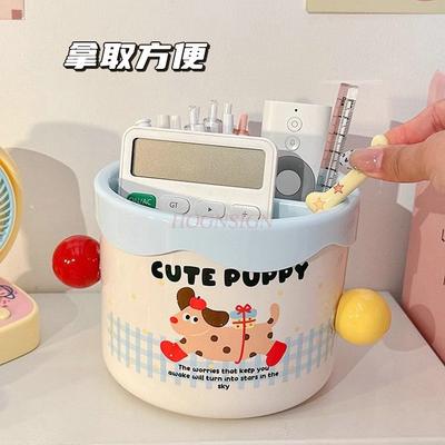 1pcs Creative and Cute Pen Holder Storage Box, Student Office Desktop with Large Capacity and Oversized Pen Holder