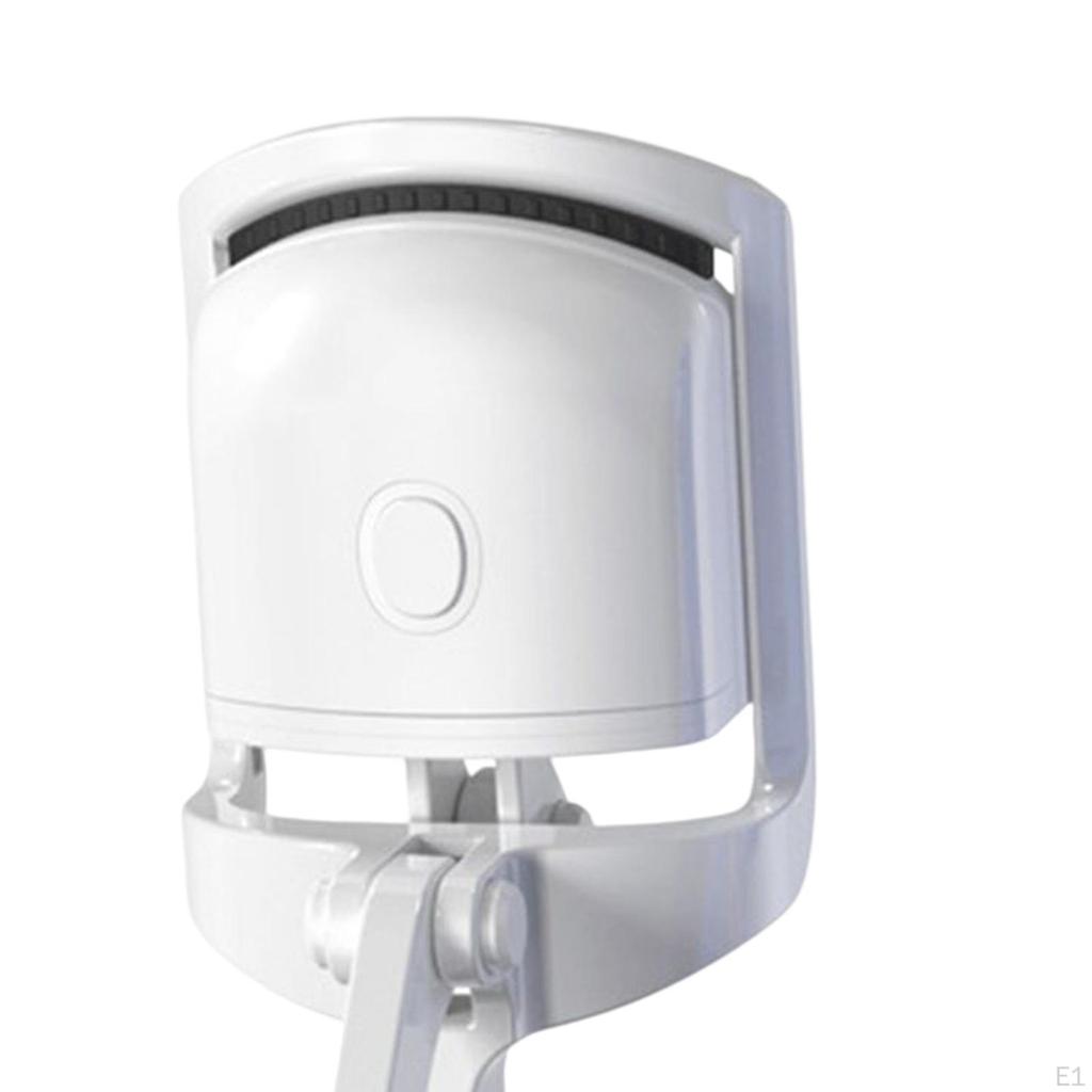 Portable Heated Eyelash Curler Type C Rechargeable Fast Heating Tool Mini White