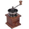 Hand Coffee Mill Grinder Retro Beech Classic Style Wood Base Rust Proof Stainless Steel Core Manual Coffee Mill
