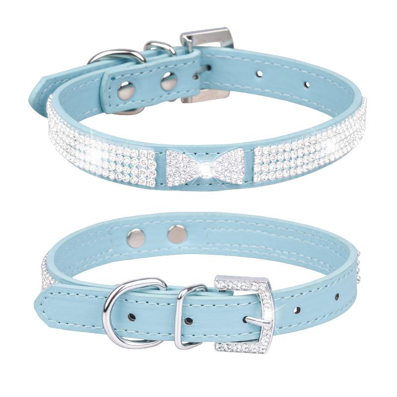 Pet Collar Dog Collar Crystal Studded Pet Collar For Small Medium Dog