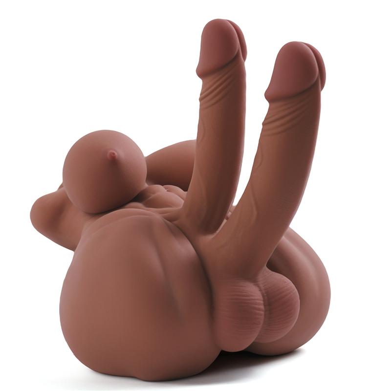 Realistic Breast+Penis+ Anus 4-in-1 Men Women Gay TPE Half Body Sex Doll Soft Lifelike Skin Adult Toy Masturbator Products