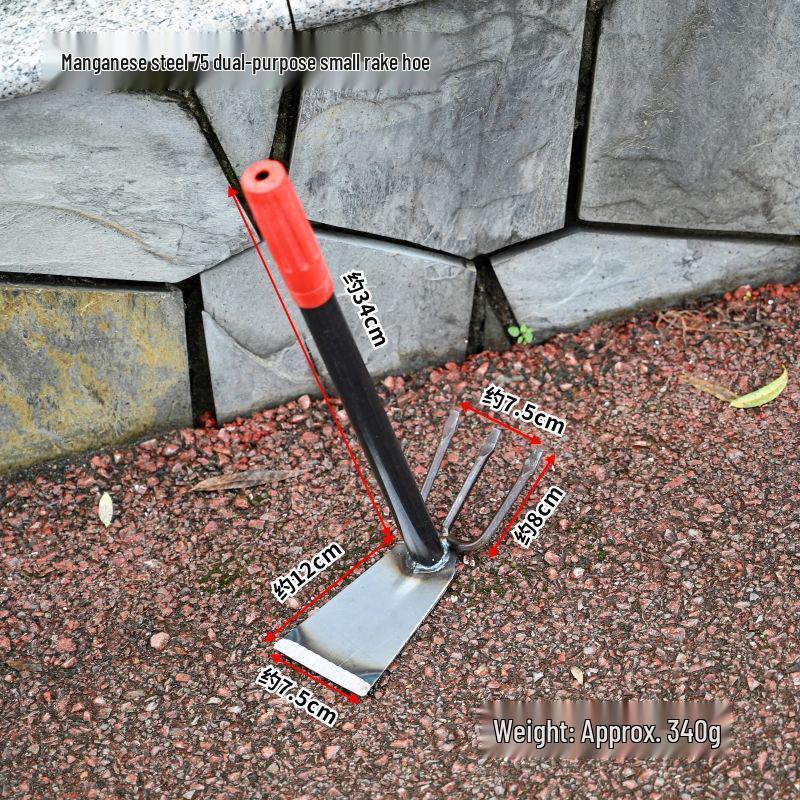 Manganese Steel Gardening Hoe for Weeding, Planting, and Digging