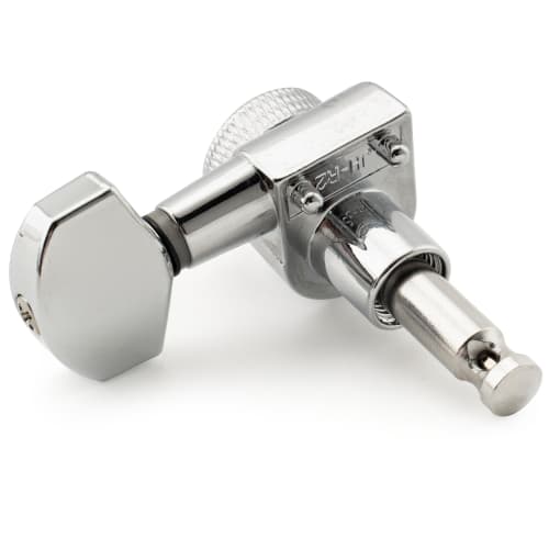 Musiclily Pro 6-Piece Locking Tuner Set with Square Tuners for Strat/Telecaster Electric Guitars, Chrome