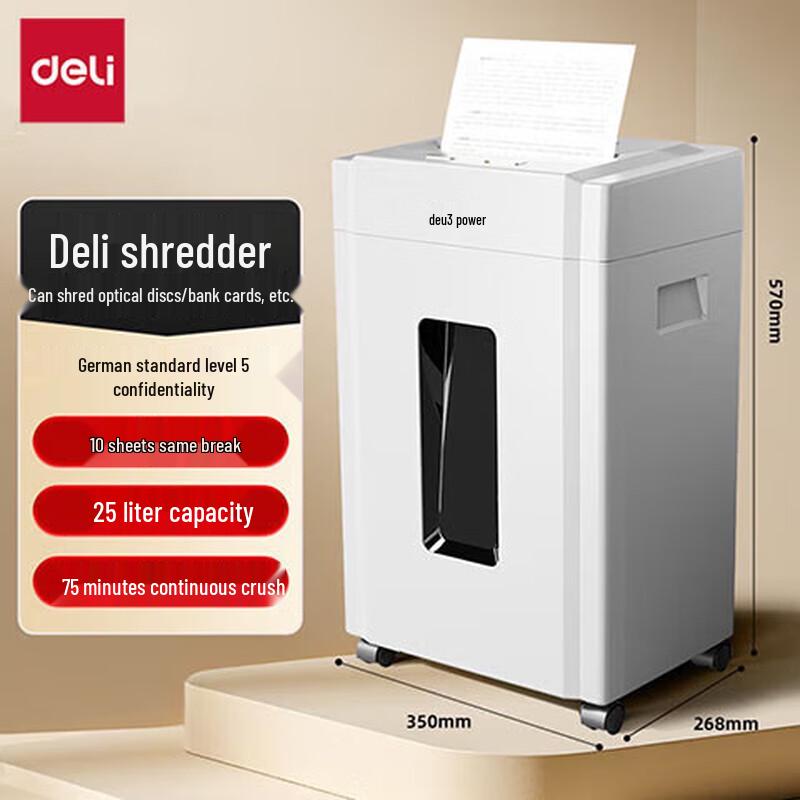 

Deli 9904 Multifunction Paper Shredder CN plug (adapter included)