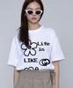 GRAVER [Unisex] Pixel Mix Like Short Sleeve T-Shirt_White