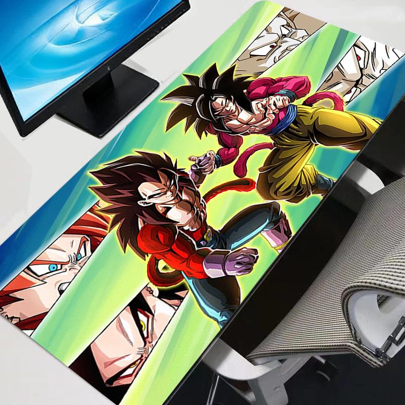 Large Mouse Pad Pc Speed For E-sports Players Rug Laptop Computer Keyboard Desk Mat Dragon Balls Vegeta And Goku Anime Mousepad