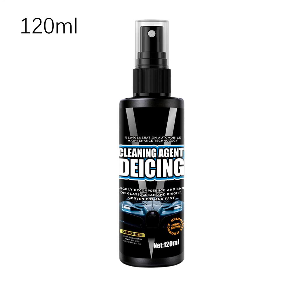 Windshield Deicer Spray 120ml Quick Long-Lasting Auto Defogger Car Windshield Deicing Spray For Headlight Roof Winter Home