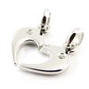 Les Trésors De Lily [J2054] - Silver Pendant 'Love', Silver-white (rhodium-plated) Breakable - 15x14 Mm