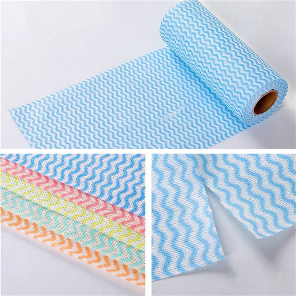 Reinigungstücher auf Rollen, Wischtücher, wiederverwendbare Waschlappen, Einweg-Geschirrtücher für Reinigungstücher, wiederverwendbare Papierhandtücher für die Küche