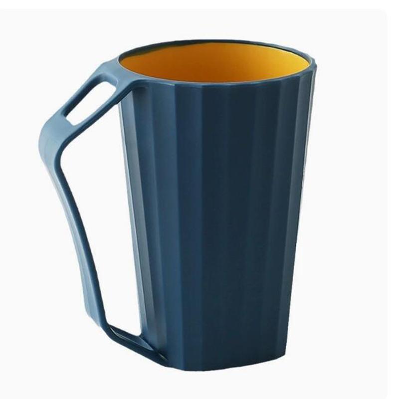 

Новый минималистский стаканчик для мытья, студенческий стаканчик для чистки зубов, креативный стаканчик для зубной щетки, портативный пластиковый стаканчик для путешествий пар 11*8cm синий