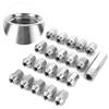 20pcs Stainless Steel Wheel Lug Nuts M12x1.5 Thread Universal Auto Car Accessories