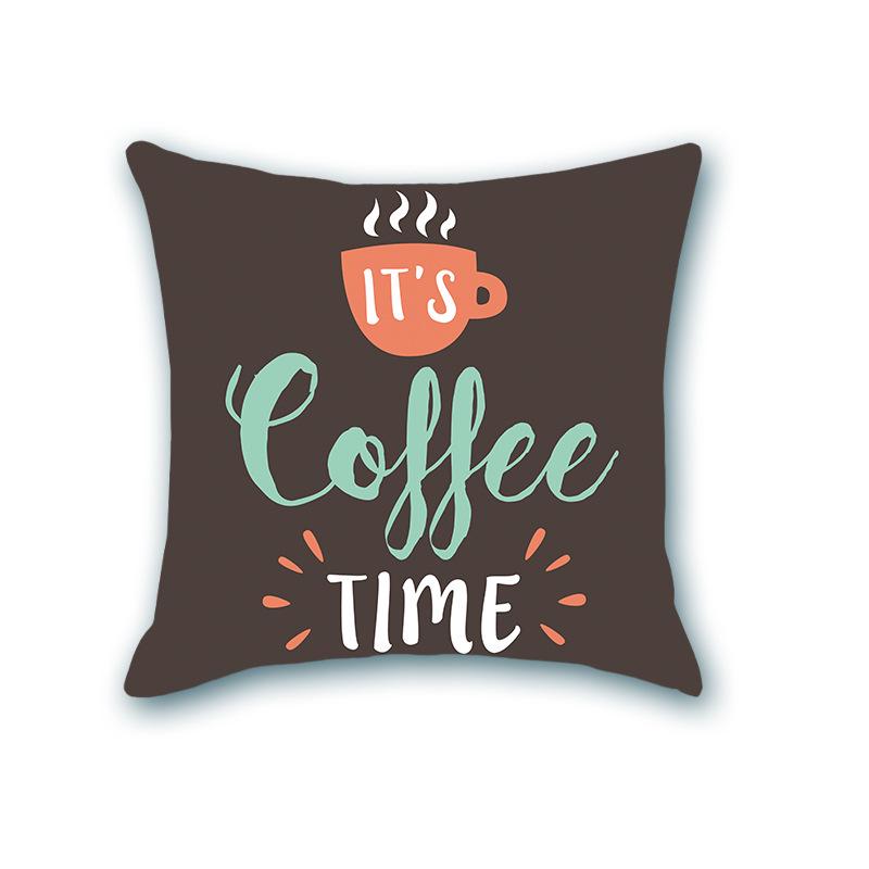 INS Style Faux Soft Throw Pillow Cover - Letter Print Home Decor for Sofa & Living Room