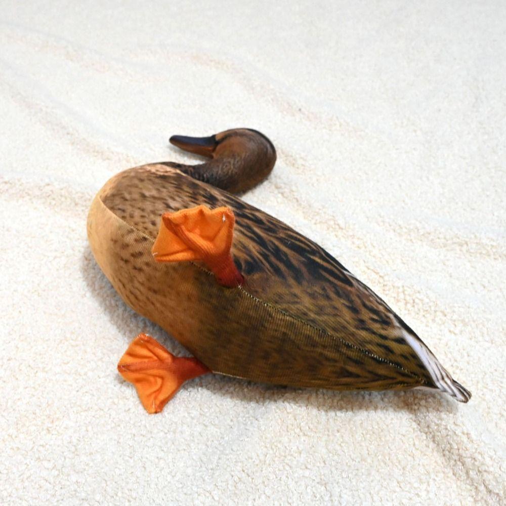 Stuffed Animal Simulation Plush Duck Vivid Lifelike Duck Plush Pillow Stuffed Duck Sofa Decorative
