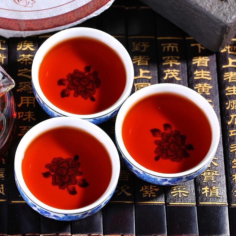 Select Yunnan Shu Pu-erh Tea Ripe Cooked Brown Mountain Golden Tree Arbor 357g