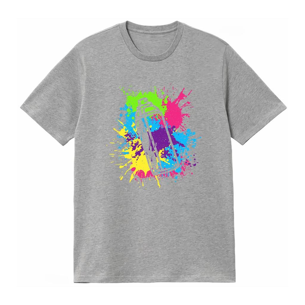 Fat Cap Graffiti Spray Paint Cans Street Art Artist T Shirt Colorful Design for Urban Style Comfortable 2026 Summer T Shirt