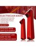 1/2PCS Red Cable Stripping Knife, 8-28mm Mini Knife Type Wire Stripping Pliers, Scissor Pliers, Crim