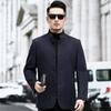 2026 Men's Double-Sided Woolen Coat: Winter Stand Collar Fashion Cashmere Jacket for Middle-Aged