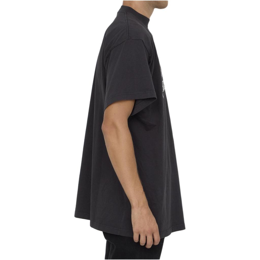 Balenciaga T Shirt Regular Fit Unisex Black 739784TRVH58190