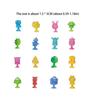 Children'S Suction Cup Animal Plush Toy With Expression Soft Building Blocks, Diy Sticky Puzzle Toy