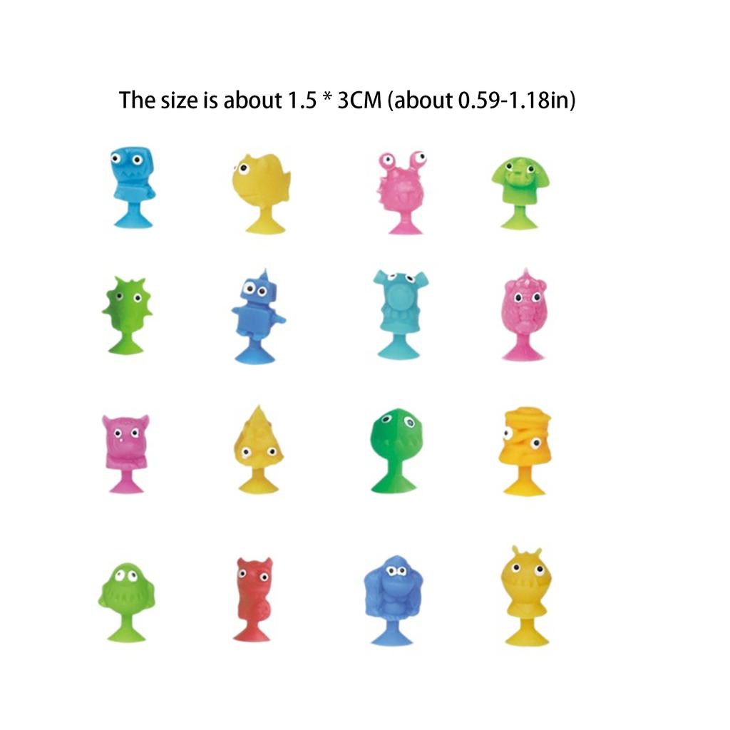 Children'S Suction Cup Animal Plush Toy With Expression Soft Building Blocks, Diy Sticky Puzzle Toy