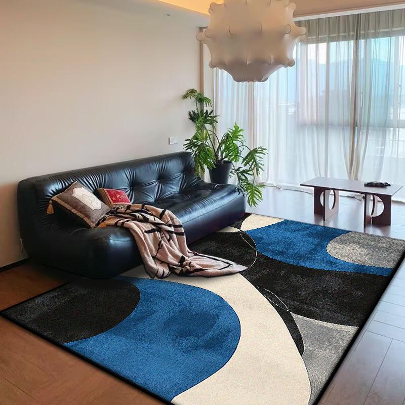 Tapis abstraits style nordique pour salon, décoration moderne, tapis de maison, tapis de chambre à coucher luxe léger, tapis antidérapant lavable