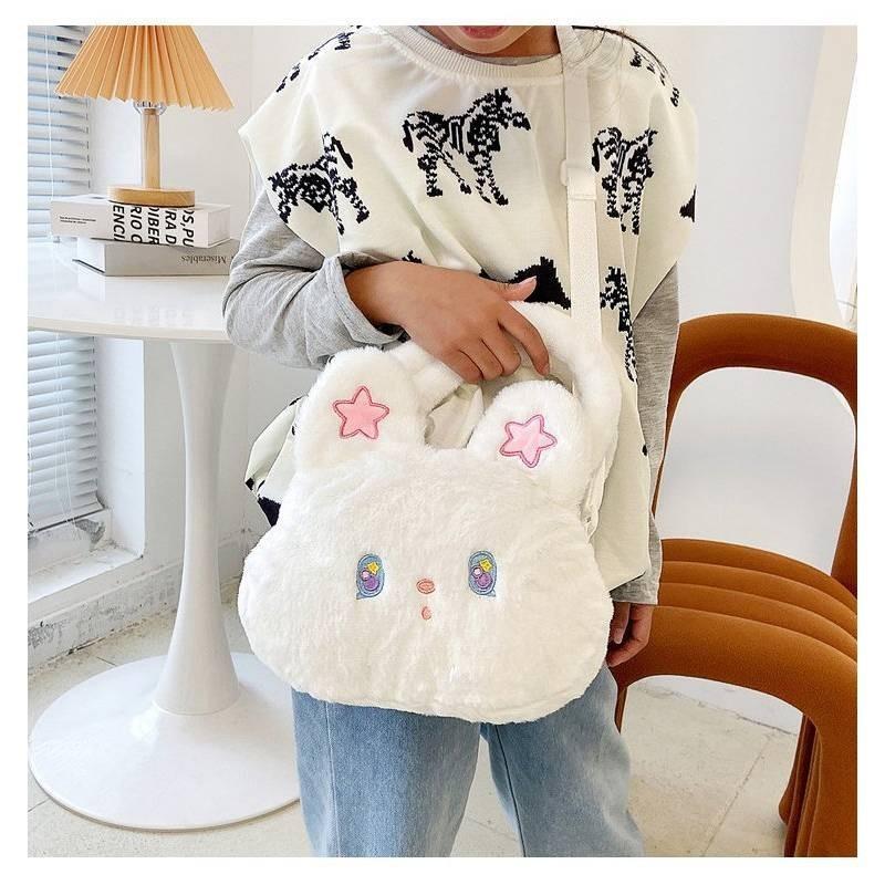 Adorable Kids Plush Cat Crossbody Bag Breathable And Durable Polyester Material