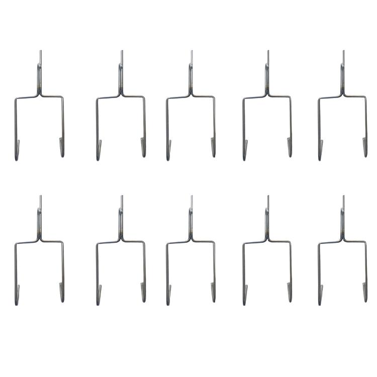 Packung mit 10 leicht zu reinigenden Hängern aus 316er Edelstahl für BBQ-Grillen, Outdoor-Kochen, Lebensmittelverarbeitung, Zubehör