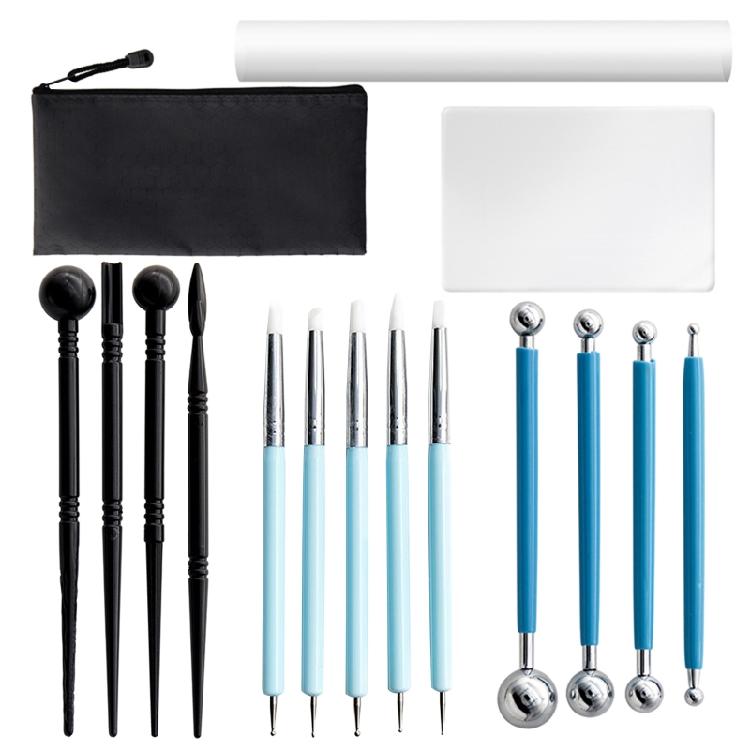 15 Pieces Essential Clay Tools Kit for DIY Pottery Crafts Nail Drawing Baking 1