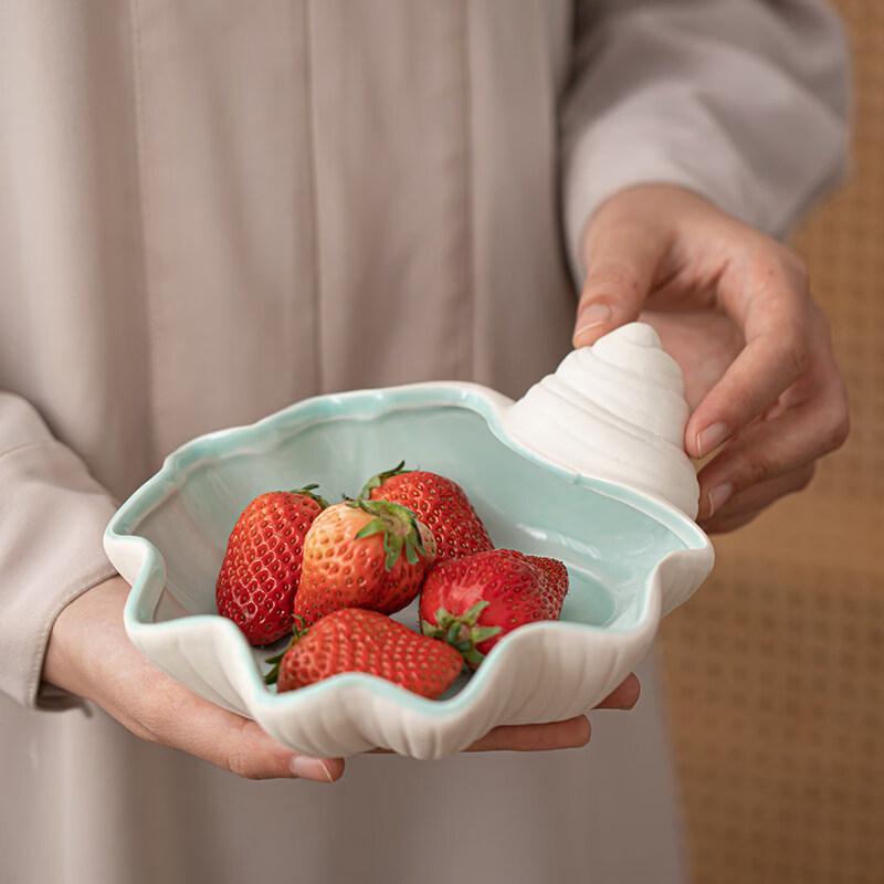 COMATE Ceramic Shell Serving Dish