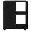 Storage Cabinet Black Oak Look 60 X 53 X 72.5 Cm